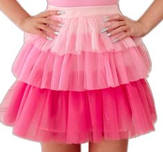 Shades of Sassy Skirt | sassyshortcake.com | sassy shortcake Tulle Tiered Mini Skirt For Spring, Fitted Pink Tulle Bottoms, Stretch Pink Skirt With Ruffles, Pink Tiered Party Skirt, Stretch Pink Ruffled Skirt, Tiered Tulle Mini Skirt For Spring, Fitted Tiered Mini Skirt In Pink, Pink Stretch Ruffled Skirt, Spring Season Tiered Tulle Mini Skirt