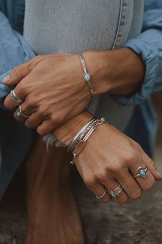 The Valla stacking ring — made with Sterling silver, pairs well with the Sunseeker Duo rings to make a set of 3, or wear it solo as a simple, classic piece. Note that these rings are made to order — once you place your order, I will make the ring in your size. Please allow 3-5 business days for your ring to be made & shipped. Reach out if you don’t see your size option and I’ll be happy to make it for you. Silver Stackable Rings For Everyday, Simple Silver Stackable Rings For Everyday, Silver Stackable Rings With Simple Design For Everyday, Everyday Silver Stackable Rings With Simple Design, Silver Bangle Jewelry For Promise, Simple Silver Toe Ring Jewelry, Simple Stackable Midi Rings, Adjustable Stackable Promise Jewelry, Silver Sterling Midi Rings For Everyday