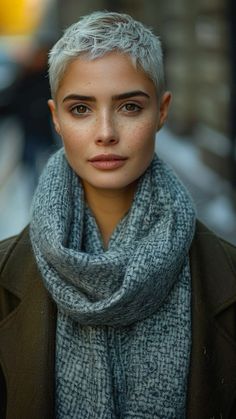 Short Hair For Women, Cute Short Hair, Short White Hair, Chemo Hair, Crop Hair, Really Short Hair, Very Short Haircuts, Short Hair Pixie Cuts