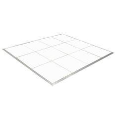 a white square tile on a white background