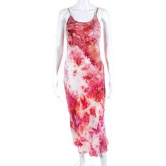 Introducing The Peri Women's Crepe Tie Dye Tank Dress In A Beautiful Pink Hue. This New With Tags, Sleeveless Midi Dress Features A Pullover Style With A Scoop Neckline, Perfect For Any Spring Occasion. Crafted From Luxurious Cupro Material, This Mid-Calf Length Dress Showcases A Tie Dye Pattern And Is Designed For A Regular Size 0 Fit. With A Bust Of 30" And Waist Of 26", This Dress Offers A Flattering Silhouette That's Both Stylish And Comfortable. Belted Shift Dress, Midi Dress Pink, Satin Cocktail Dress, Calf Length Dress, Tie Dye Pattern, Silk Floral Dress, Sleeveless Midi Dress, Bow Detail Dress, Pink Midi Dress