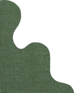 a green piece of cloth with a white background