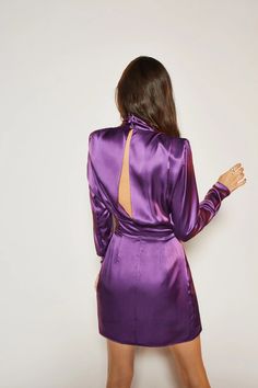 Purple Outfits, Black Kitten, Sustainable Fashion Brands, Dress With Long Sleeves, Favorite Dress, Limited Editions, Sustainable Fashion, Pre Order