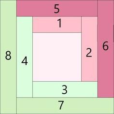 a square with numbers on it in the middle