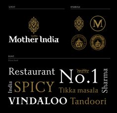 Mother India is Norway’s oldest authentic Indian restaurant, which opened its doors in 1993 by the Sharma family. The restaurant prides itself as still being a family run business and they regard themselves as cultural ambassadors. The new generation want… Restaurant Font, Indian Pizza, Indian Font, Mother India, Mumbai Food, Food Menu Template, Restaurant Names, Food Logo Design