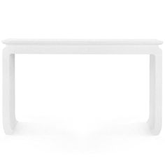 a white bench sitting on top of a white floor