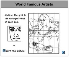 a drawing with the words world famous artists