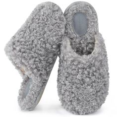 PRICES MAY VARY. CHIC & ELEGANT DESIGN: The incredibly fluffy curled hair adds a stylish touch to our slippers. The slip-on design increases ease of wearing.They are suitable for all seasons and go well with your various outfit styles COMFORTABLE MATERIALS: Soft curly faux wool upper with faux shearling lining, this slipper can keep your feet warm and comfortable. The lining material also has the effect of absorbing moisture, which makes your feet dry HIGH-DENSITY MEMORY FOAM: For all-day comfor Fluffy Curled Hair, Foam House, Slip On Slippers, Curled Hair, Outfit Styles, Wool Slippers, Gorgeous Leather, Leather Label, House Gifts