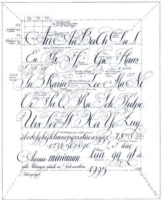 an old fashioned script with cursive writing