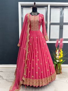 New Party Wear Dress, Pakistani Lehenga, Bridesmaid Attire, Cotton Gowns, Anarkali Gown, Sequence Work, Dupatta Set, Indian Designer Outfits, Anarkali Dress