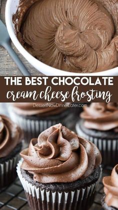 the best chocolate cream cheese frosting recipe