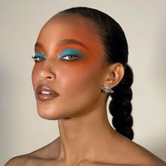 Orange Makeup Looks, Maquillage On Fleek, Orange Makeup, Make Up Inspo