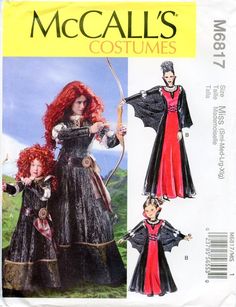 an image of a woman's costume on the front cover of a sewing book