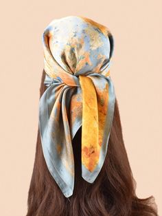 This Boho Chic Floral Print Satin Square Scarf Neckerchief for Women adds a touch of elegance to any outfit. Made with high quality satin, this scarf features a beautiful floral print that will elevate your style. Perfect for any occasion, this scarf is sure to make a statement. Color : Multicolor Material : Polyester Composition : 100% Polyester Element : Plants Product Technique : Printing Style Type Length Width Yellow 27.6 27.6 Navy Blue 27.6 27.6 Silk Bandana For Summer, Summer Satin Headscarf, Elegant Multicolor Bandana For Spring, Bohemian Satin Silk Scarf For Summer, Elegant Silk Headscarf For Summer, Elegant Spring Headscarf, Elegant One-size Headscarf For Spring, Multicolor Silk Headscarf For Spring, Spring Silk Scarf With Satin Finish