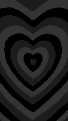 a black and white background with hearts in the middle