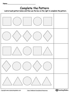 the worksheet for comparing shapes and numbers to make it easier for children to learn