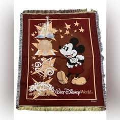 the mickey mouse throw is on display