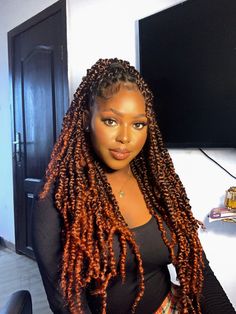 Passion Locs, Goddess Passion Twists, Passion Twists Hairstyle, Goddess Faux Locs, Passion Twist Crochet, Twists Hairstyles, Cute Box Braids, Different Braids