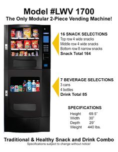 a vending machine with instructions on how to use it and what to do about it