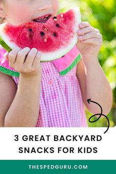 Camping out at home or campsite? Then you need these awesome backyard snacks! Each summer, a large number of children participate in outdoor activities. While many children end up spending their summer at a camp, there are others who stay right in their own backyard. Whether your child is only five years old or fifteen, you will have to find activities that will keep them occupied outdoors, throughout the summer. Here are 3 great backyard snacks for kids. Food Recipes For Kids, Watermelon Benefits, Health Medicine, Healthy Meals For Kids, Recipes For Kids, Healthy Eating Habits, Kids Nutrition, Vitamin B, Natural Medicine