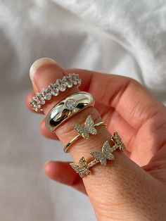 Evry Jewels CZ stone rings Fancy Jewellery, Cute Rings, Hand Jewelry, Affordable Jewelry, Girly Jewelry, Dream Jewelry, Stylish Jewelry