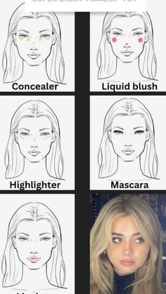 How To Get Better At Makeup, How To Do Cute Makeup, Easy Make Up, Concealer Tips, Makeup Tuts, Asian Makeup Tutorials, Korean Makeup Tips