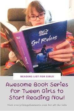 If you have a young book fan in the house, you won't want to miss checking this list of awesome book series for tween girls that is sure to grow their love of discovery and reading! Follow the link to find out more! | book series for girls | recommended reading for girls | summer reading for girls | book ideas for kids | must read book series | adventure book series | fantasty book series | funny book series | girls 9 | girls 10 | girls 11 | girls 12 | bücher für mädchen | #booksforkids #reading