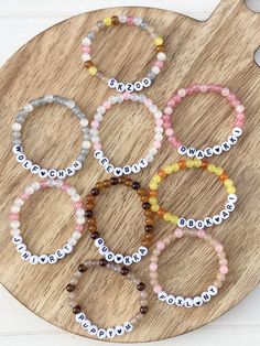 Kpop group SKZ Stray Kids SKZoo fandom beaded bracelet ~Ships in 1-3 days ~Stretchy ~No clasp ~Waterproof These bracelets are made with quality beads and strong stretchy cord. You simply stretch the bracelet over your hand/fist to get it on, no struggling to do up a clasp.  We carry sizes 6-8 but can do custom sizes at no additional charge, just message us! To get get the perfect fit, measure your wrist. Take a piece of string and wrap it around your wrist. Measure the piece of string on a ruler Skz Clay Bead Bracelet, Cheap Kpop Style Round Bead Bracelets, Bracelet Colors Ideas Beads, Straykids Bracelet Ideas, Skzoo Bracelet, Seungmin Bracelet, Multicolor Round Beads Kpop Jewelry, Kpop Style Multicolor Jewelry Gift, Multicolor Kpop Style Jewelry Gift