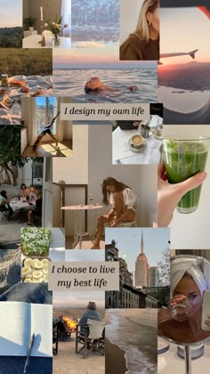 a collage of photos with words and pictures