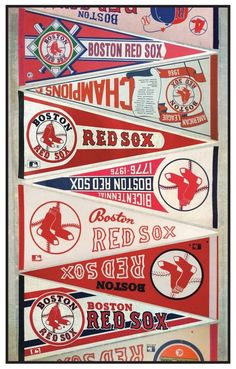 the boston red sox baseball team pennants