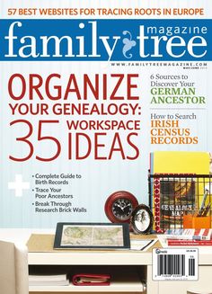 the front cover of family tree magazine