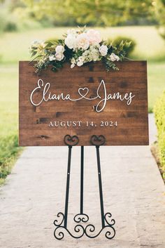 Wedding Welcome Sign Personalized 3D Sign Wedding Decor WWS2201 - Etsy Wooden Welcome Signs Wedding, Wedding Welcoming Sign, Wedding Welcome Sign Rustic, Wedding Wooden Signs, Wedding Signage Ideas Entrance, Wedding Welcome Board Ideas, Wedding Board Design, Wooden Flowers Wedding, Wood Welcome Sign Wedding