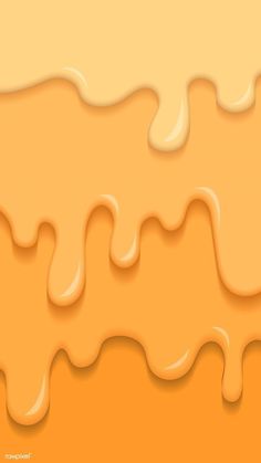 an orange and yellow background with flowing liquid