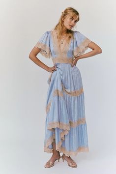 Spell Ocean Gown | Free People Western Baby Shower Dress, Baby Shower Dress For Mom, Dress For Mom, Baby Shower Dress, Dresses Sundresses, Western Baby, It's Too Hot, Best Summer Dresses, Style Maxi Dress