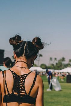 two women in bikinis with the words 11 music festival hacks you should know