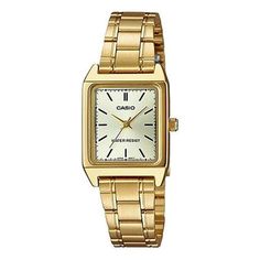 CASIO Waterproof Quartz Gold Analog LTP-V007G-9E (Classic/Water Proof) Casio Gold Watch, Small Gold Watch, Womens Gold Watch, Classy Accessories, Gold Watches Women, 2024 Style, Makeup Gift, Christmas Wishlist, Casio Watch