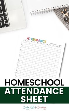 Homeschool Attendance Sheet Homeschool Attendance Log, Free Attendance Sheet Printable, Homeschool Daily Planner, Attendance Tracker