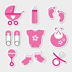 baby girl stickers and accessories