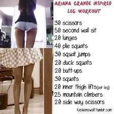 a woman's legs and thighs are shown with the words aria granded inspired leg workout