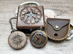 Introducing our charming wood pocket watch, a timeless piece that exudes vintage elegance. Crafted with exquisite attention to detail, this pocket watch adds a touch of old-world nostalgia to your accessories collection. With its classic round shape and vintage-inspired dial, it effortlessly blends style and functionality. The intricate mechanical movement and sturdy chain complete the look, making it a perfect gift for watch enthusiasts and lovers of all things retro. Whether worn as a statemen Personalized Graduation Gifts, Birthday Gift For Him, Vintage Elegance, Pocket Watches, Mechanical Movement, Engraved Wood, Personalised Box, Jan 17, Accessories Collection