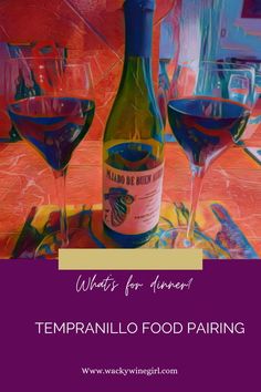 bottle of tempranillo with two glasses Tempranillo Wine, Spanish Cheese, Moroccan Cooking, Sheep Cheese, Food Pairing, Chickpea Stew, Spanish Wine