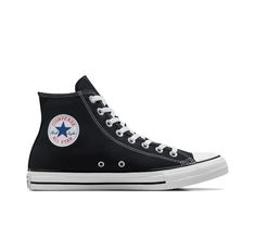 The most iconic, ever. The Chuck Taylor All Star has morphed since its creation in 1917. Still, despite the everchanging landscape of fashion and decades’ worth of trends, the everyday icon lives on. A simple design, a timeless silhouette, an unmistakable ankle patch— something familiar for every iteration of you, no matter where your style might lead you next. Converse Chuck Taylor All Star Canvas High Top Shoe In Black, Size 5.5 (M) / 7.5 (W) Black High Top Shoes, Custom Chuck Taylors, Body Noir, Black High Top Converse, High Top Shoe, Dr Shoes, All Stars Converse, Black Converse, Black High Tops