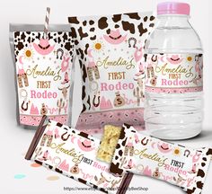 My First Rodeo Candy Bags, 1st Rodeo Party Favors, Rodeo First Birthday Party, 1st Rodeo Party, Rodeo Decorations, Rodeo First Birthday, Birthday Party Cowgirl, First Rodeo Party