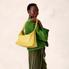 Introducing our Marcelle Shoulder Bag, the peak of casual chic and everyday versatility. Designed for the modern woman who values both style and functionality, this spacious and relaxed bag offers effortless flair for any occasion. Vera Bradley Marcelle Shoulder Bag in Green/Yellow Casual Tote Baguette Bag For On-the-go, Versatile Everyday Baguette Bag With Double Handle, Modern Yellow Satchel With Large Capacity, Spring Casual Hobo Bag With Removable Pouch, Modern Yellow Satchel For Everyday Use, Casual Spring Hobo Bag With Removable Pouch, Modern Yellow Satchel For Everyday, Spring Large Capacity Hobo Bag For Everyday, Casual Spring Hobo Bag For Everyday Use