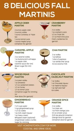 the 8 delicious fall martinis