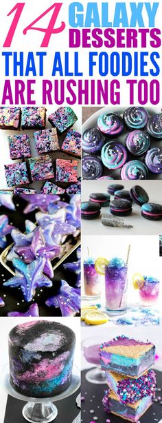 galaxy desserts that all foodies are rushing to eat