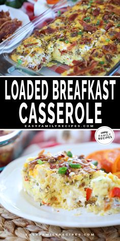 Loaded breakfast casserole is full of flavor and super easy to make. Breakfast Casserole with Sausage and Hashbrowns is a crowd pleaser. This dish uses just a handful of ingredients and is packed with veggies and breakfast meats along with eggs and potatoes, and of course CHEESE! This breakfast casserole with sausage and hashbrowns is a breakfast staple for Christmas and Easter, but also a great way to batch cook and have a hot breakfast ready to go at a moments notice! You can easily make this mouth watering dish ahead of time!