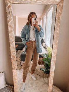 Shacket Outfit Women, Shacket Outfit, Cute Teacher Outfits, Denim Shacket, Teacher Dresses, Midi Dress Fall, Casual Professional, Offline By Aerie