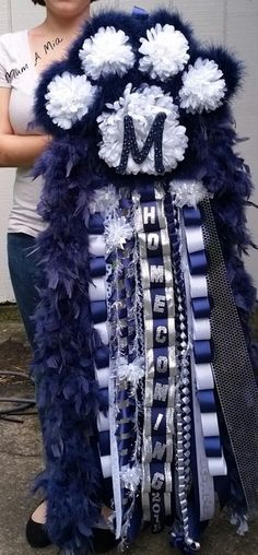 Mega Paw Print Homecoming Mum Texas Mums, Homecoming Mums Senior, Homecoming Corsage, Football Mums, Texas Homecoming Mums, Homecoming Garter, White Mums, Homecoming Spirit, Mums The Word