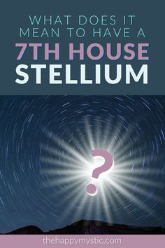 the words what does it mean to have a 7th house stellarum? and an image of